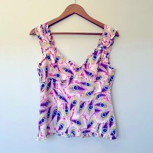 Nanette Lepore - Silk Printed Tank Top